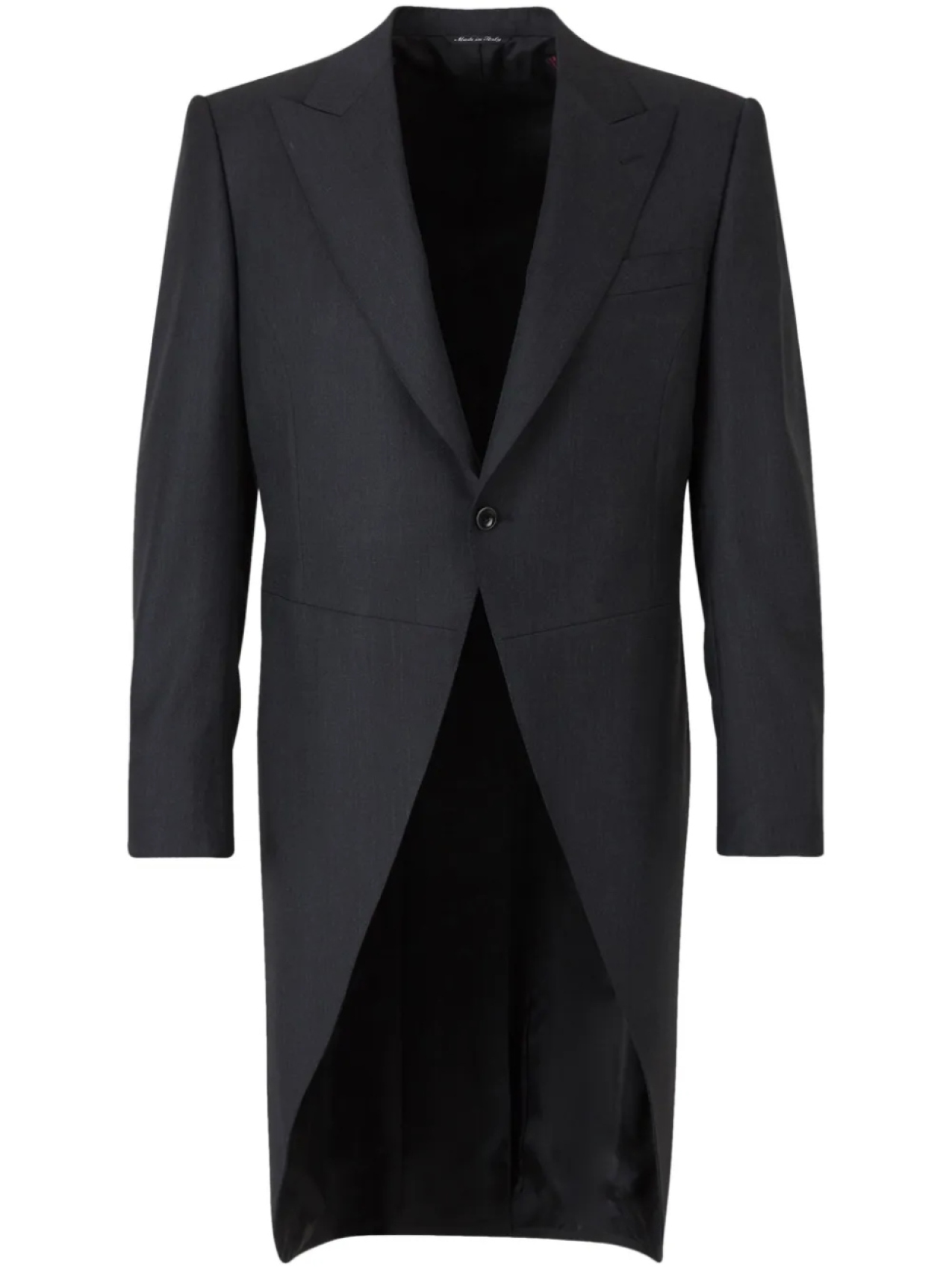 

Canali однобортное пальто, черный