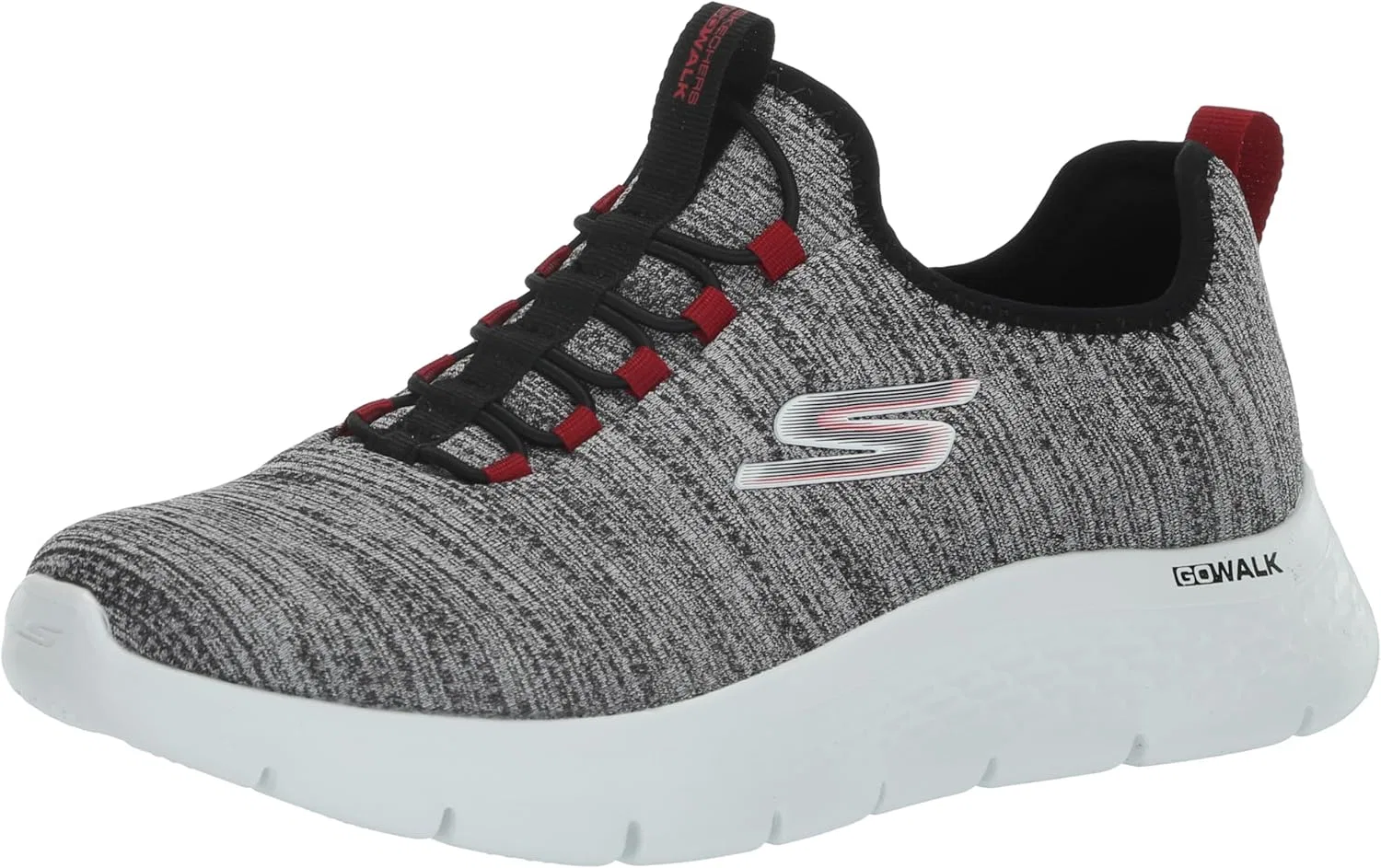 Мужские спортивные кроссовки Skechers Gowalk Flex с воздушной подушкой без шнурков, 2-White Black 2
