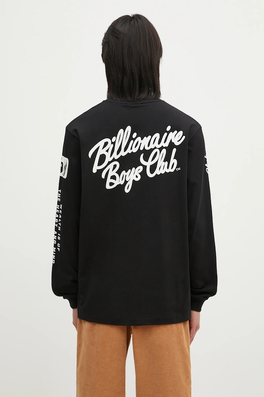 

Хлопковая толстовка с длинным рукавом Multi Print Longsleeve Billionaire Boys Club, черный