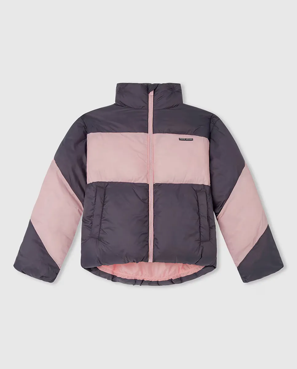 

Пуховик для девочки Pepe Jeans, серый