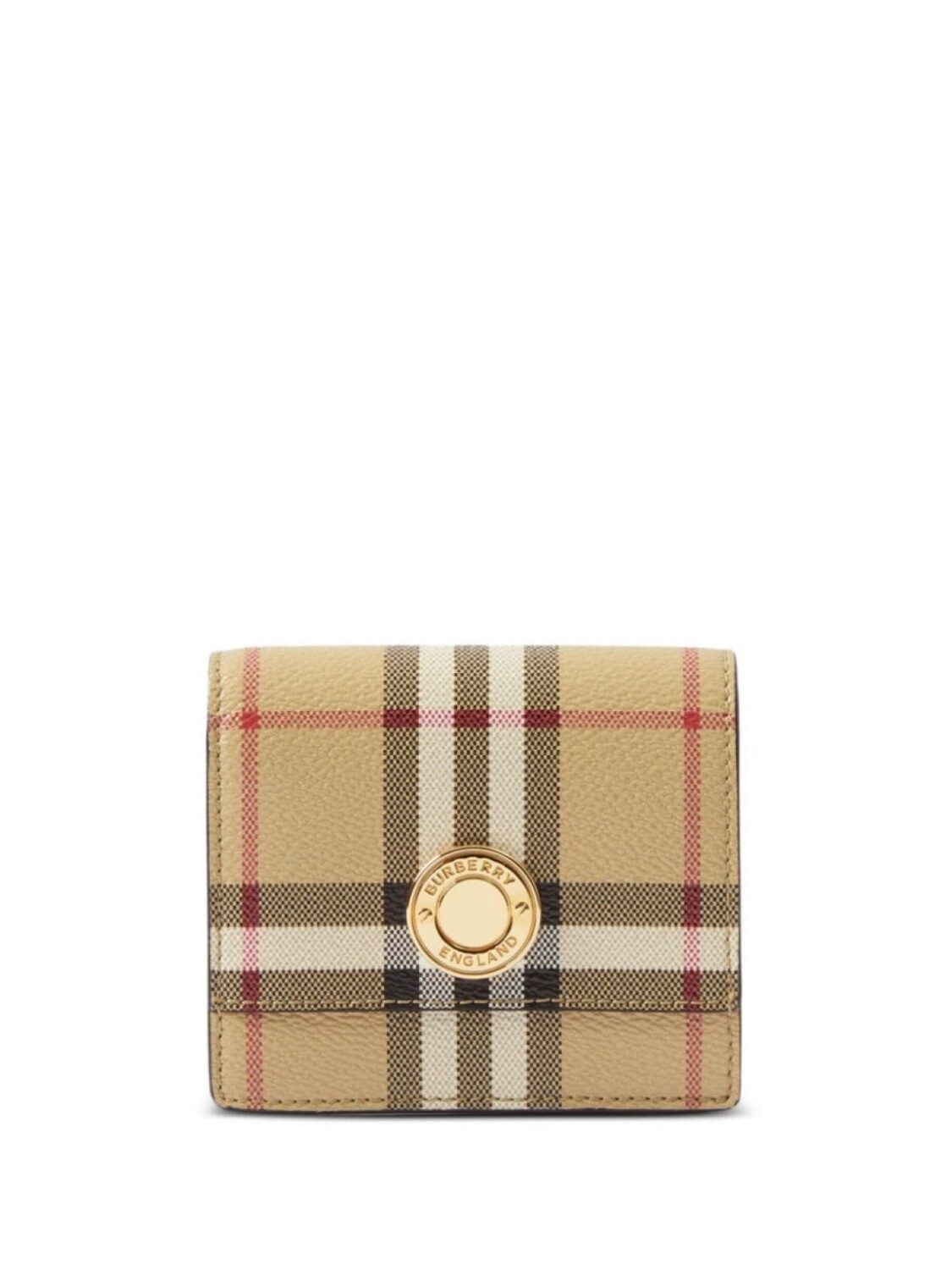 

Burberry бумажник в клетку, нейтральный цвет
