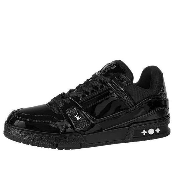 

Кроссовки lv trainer patent leather 'triple black' Louis Vuitton, черный