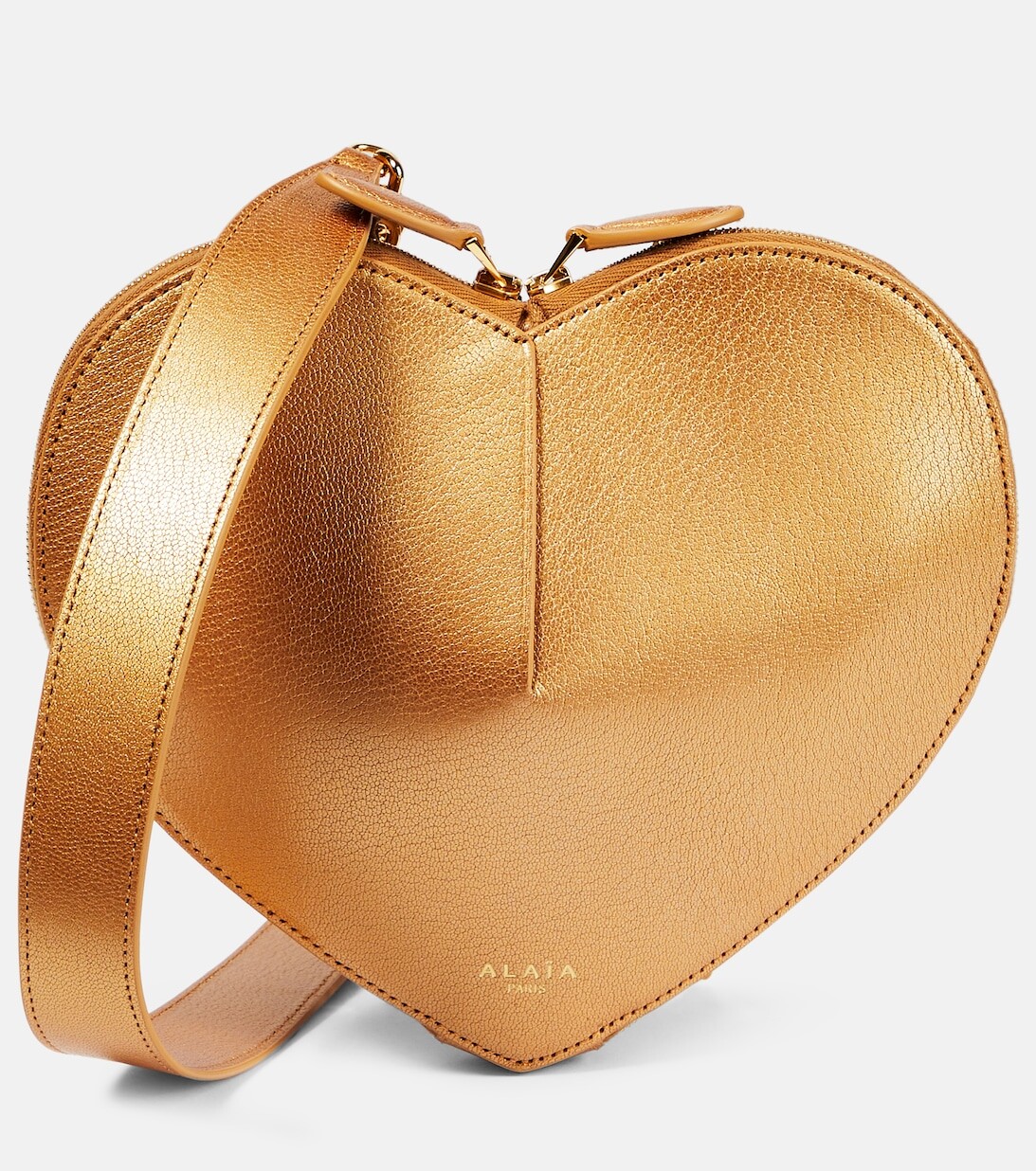 

Сумка через плечо Le Coeur из кожи Alaïa, золотой, Желтый, Сумка через плечо Le Coeur из кожи Alaïa, золотой