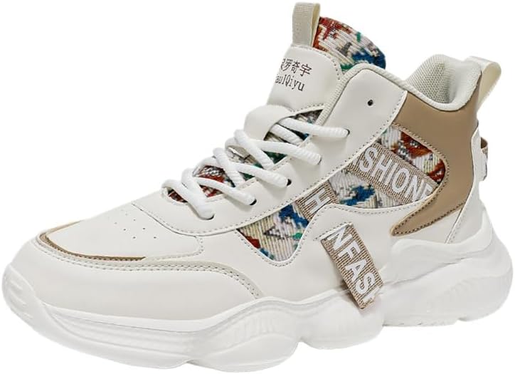 

Дышащие и износостойкие мужские кроссовки на шнуровке, легкие повседневные спортивные туфли для мужчин, молодежные беговые кроссовки, подходят для занятий на свежем воздухе в любое время года Hchctry, бежевый