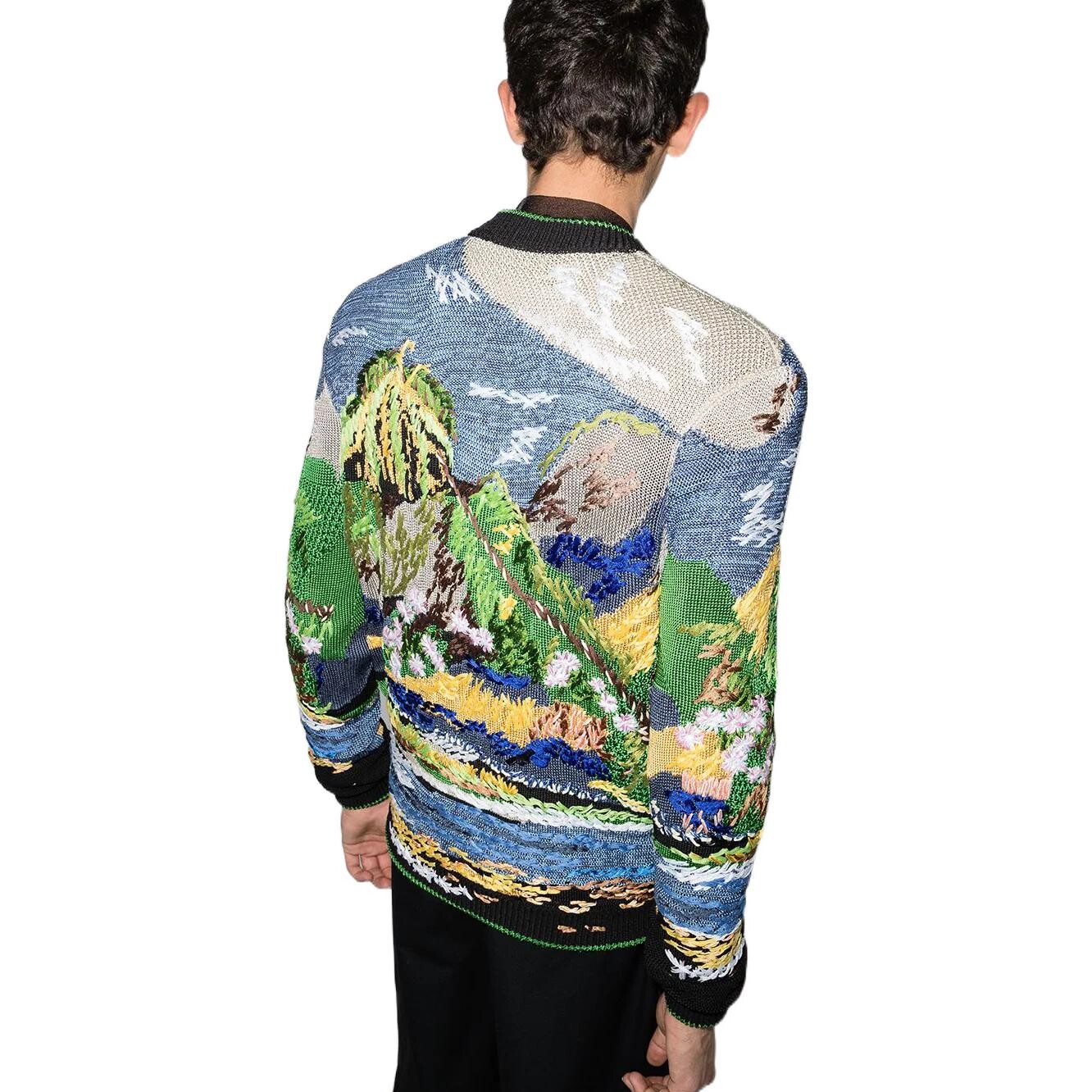 Куртка мужская многоцветная Saint Laurent, цвет Multicolor — фото 4