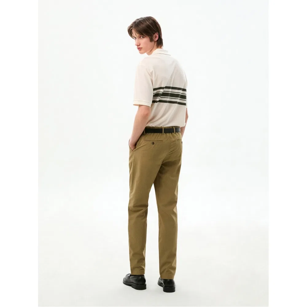 Мужские брюки Denton Fit Drytouch тёмно-бежевые от Tommy Hilfiger — фото 2