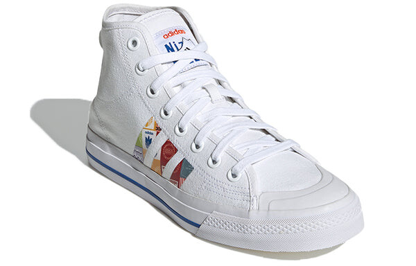 Кроссовки nizza высокие rf Adidas, белый — фото 3