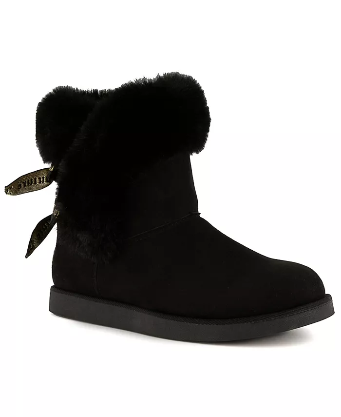 Женские уютные зимние ботильоны King Cozy Juicy Couture, черный