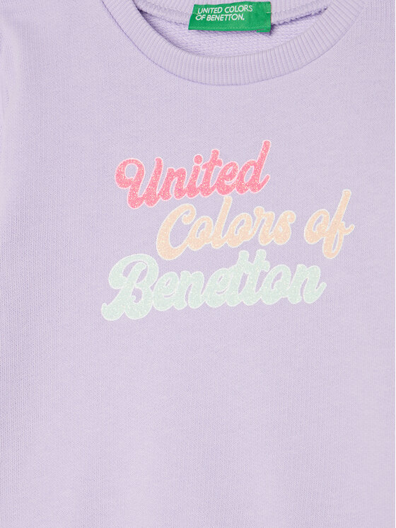 Толстовка обычного кроя 3J70G10HX United Colors Of Benetton, фиолетовый — фото 3