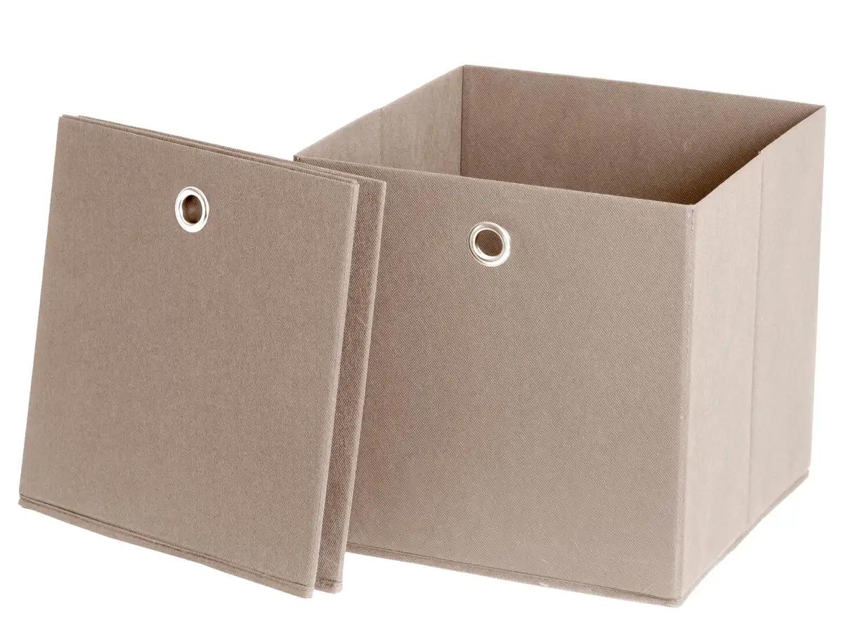 

Складная коробка Schildmeyer "Box", комплект из 2 шт., с флисовым чехлом 32х32х32 см, цвет natur