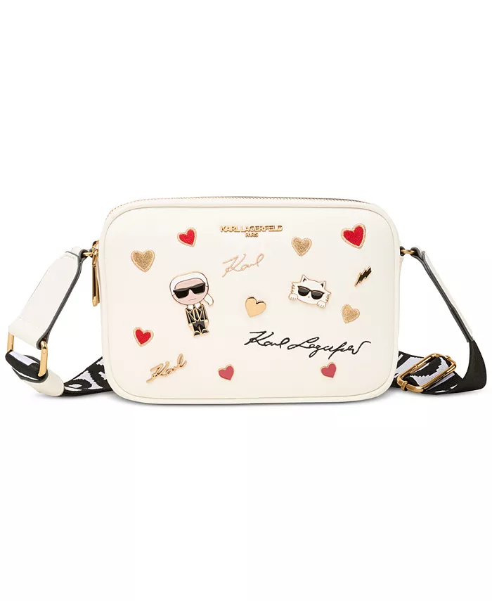 

Сумка кроссбоди Maybelle с булавками Cate KARL LAGERFELD PARIS, белый