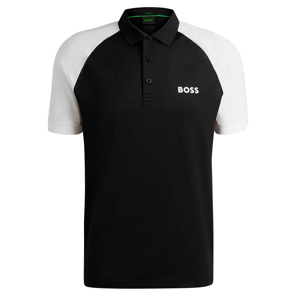 

Поло с коротким рукавом BOSS Paddy Toc Pique 10269930, черный
