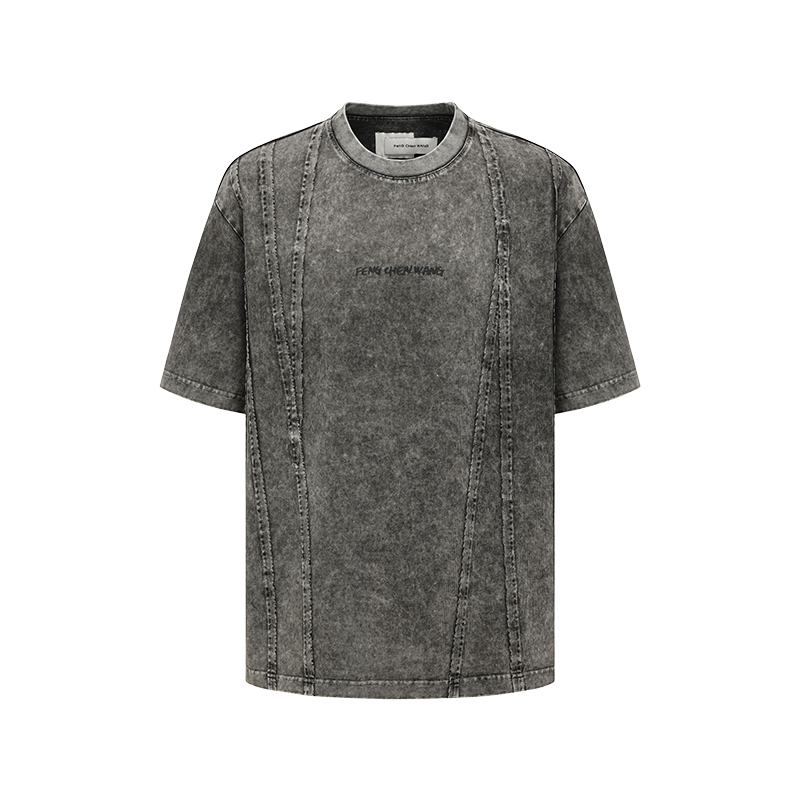 

Хлопковая футболка Feng Chen Wang, серый