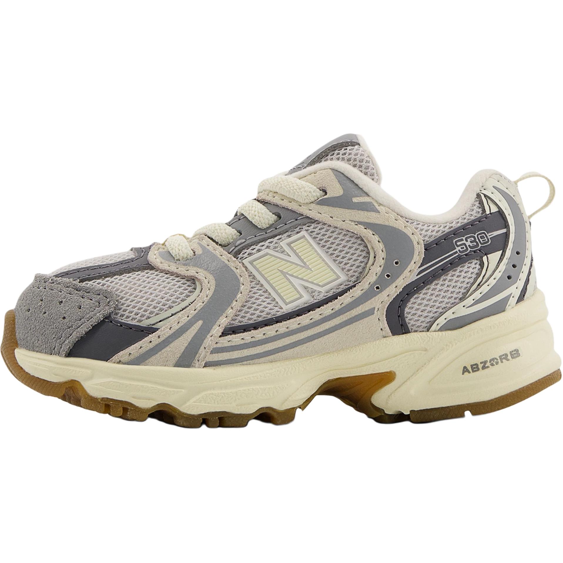 

Кроссовки NB 530 Low top беговые серые детские New Balance, серый