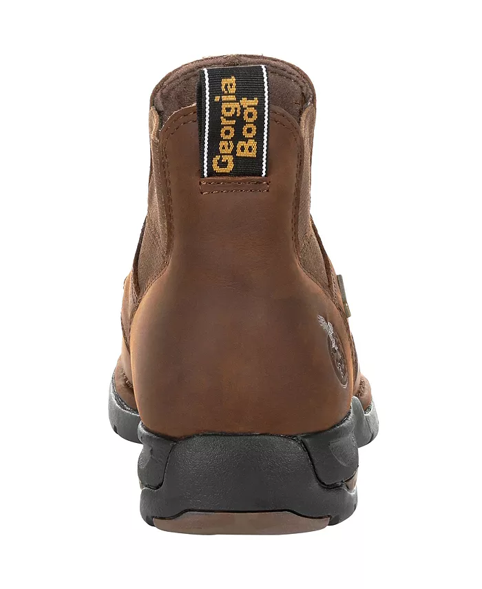 Мужские рабочие ботинки Chelsea Athens Waterproof Georgia Boot, коричневый — фото 4