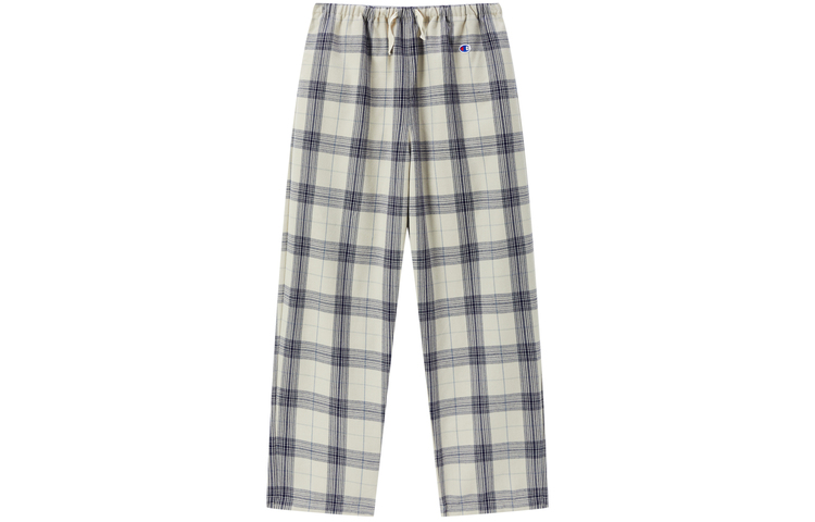 

Женские повседневные брюки Японская версия Champion, светло-серый клетчатый
