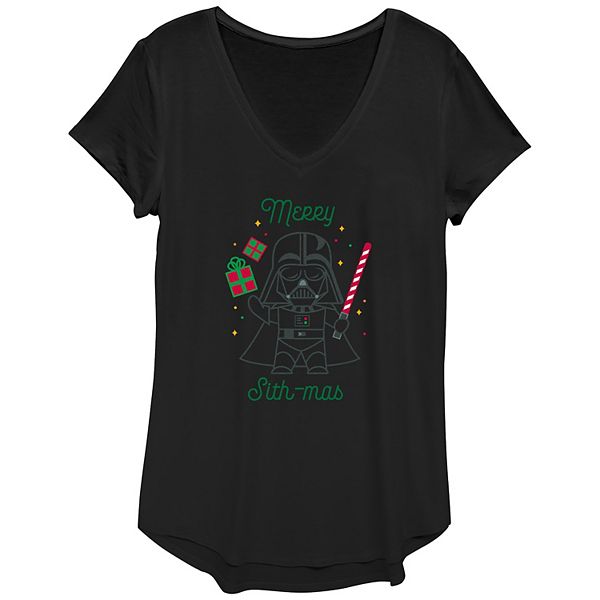 

Футболка с принтом Women's Darth Vader Merry Sith-mas Star Wars