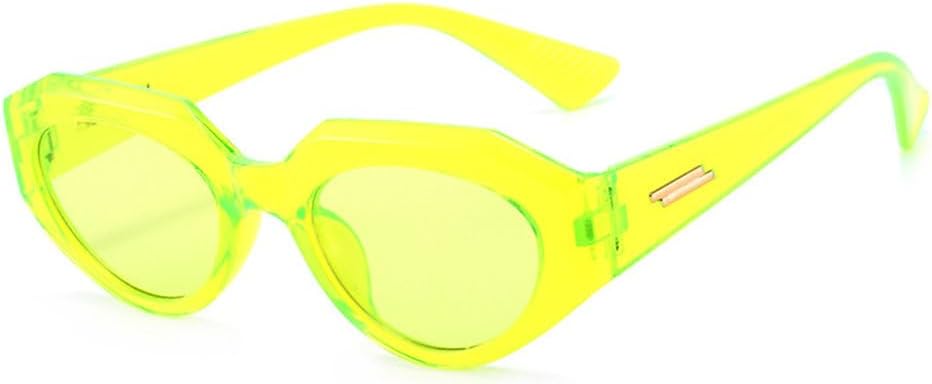 

Модные панк-очки овальной формы для женщин, винтажные очки «кошачий глаз» для мужчин, очки в стиле стимпанк с леопардовым принтом и оранжевым рисунком, очки с защитой от УФ-излучения UV400 TYUVIVO, Yellowgreen-green