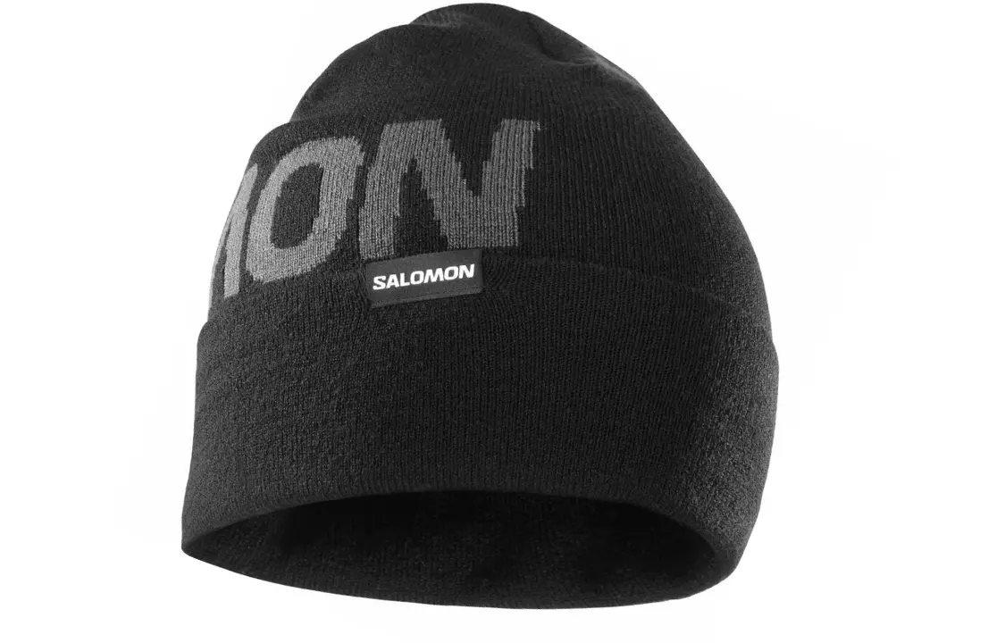 

SALOMON Акриловая шапка мужская черная, Black