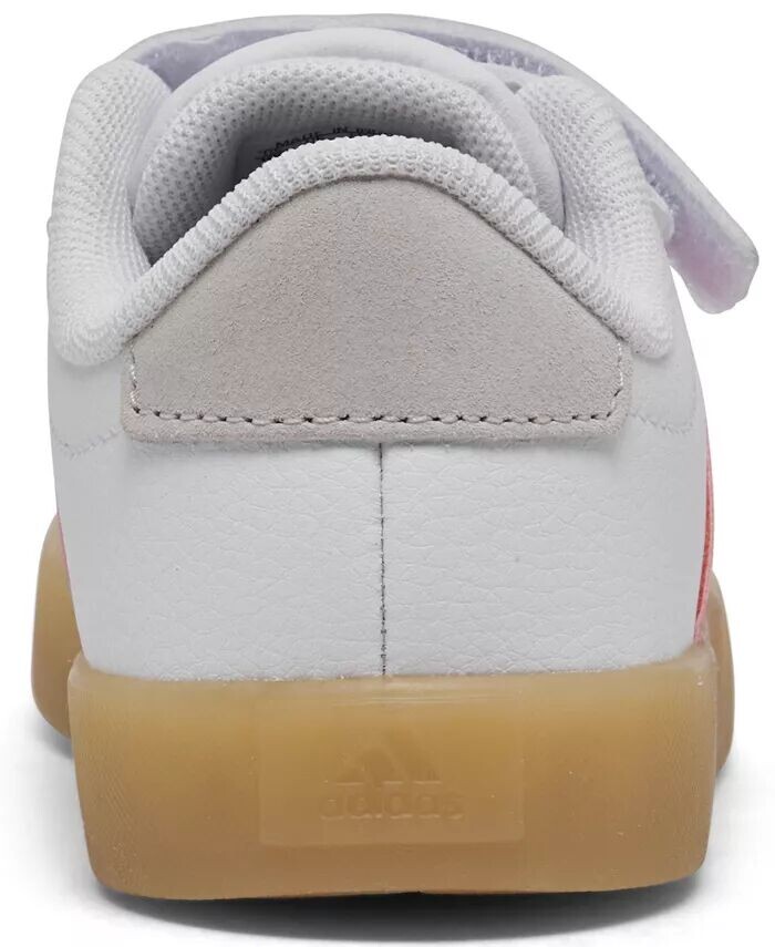 Повседневные кроссовки VL Court 3.0 для девочек Toddler Girls от Finish Line Adidas, белый — фото 2