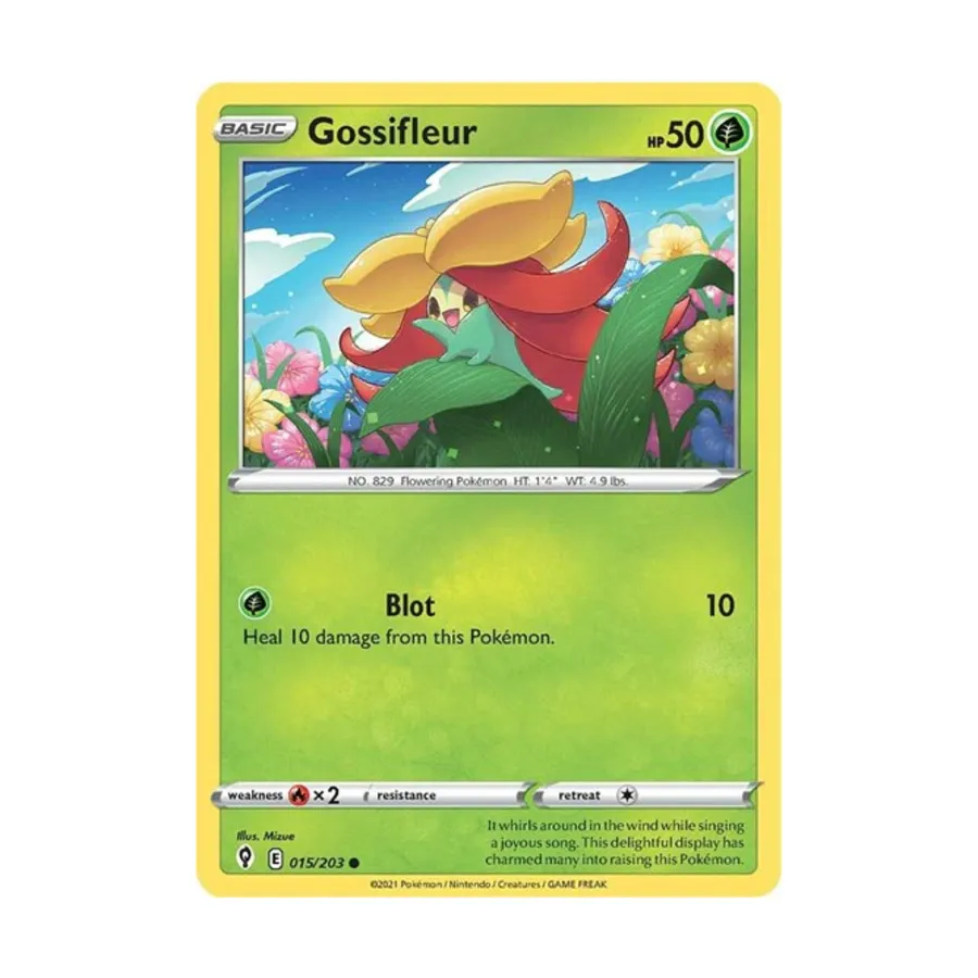 

CCG Госсифлер (C) # 015/203, Pokemon - SWSH07: Evolving Skies - Singles