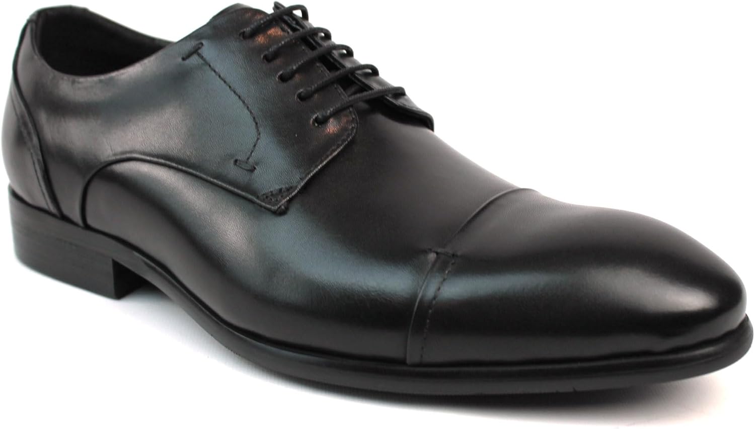 

Мужские эксклюзивные туфли оксфорды с закрытой шнуровкой из натуральной кожи с носком-капто Azar Man, черный