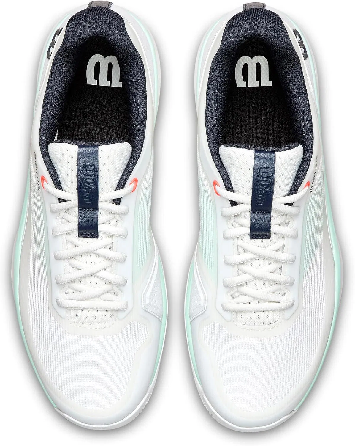 Кроссовки теннисные Wilson Rush Lite 5, White/Bay/Fiery Coral — фото 4