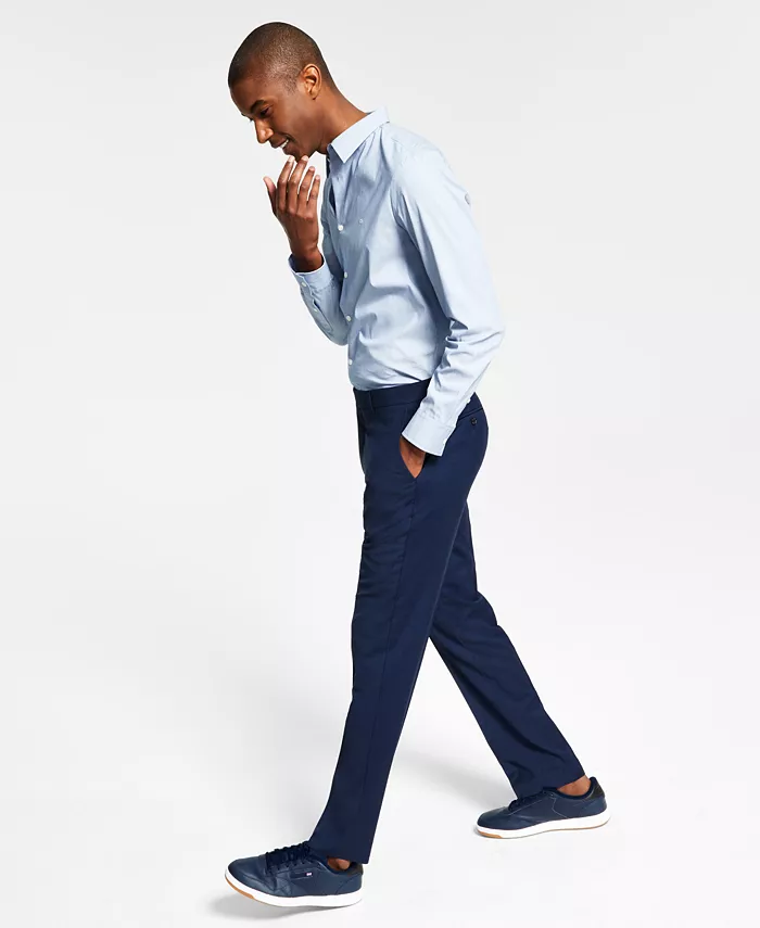 

Брюки мужские Modern-Fit из шерсти TH-Flex с эластичной вставкой Tommy Hilfiger, синий