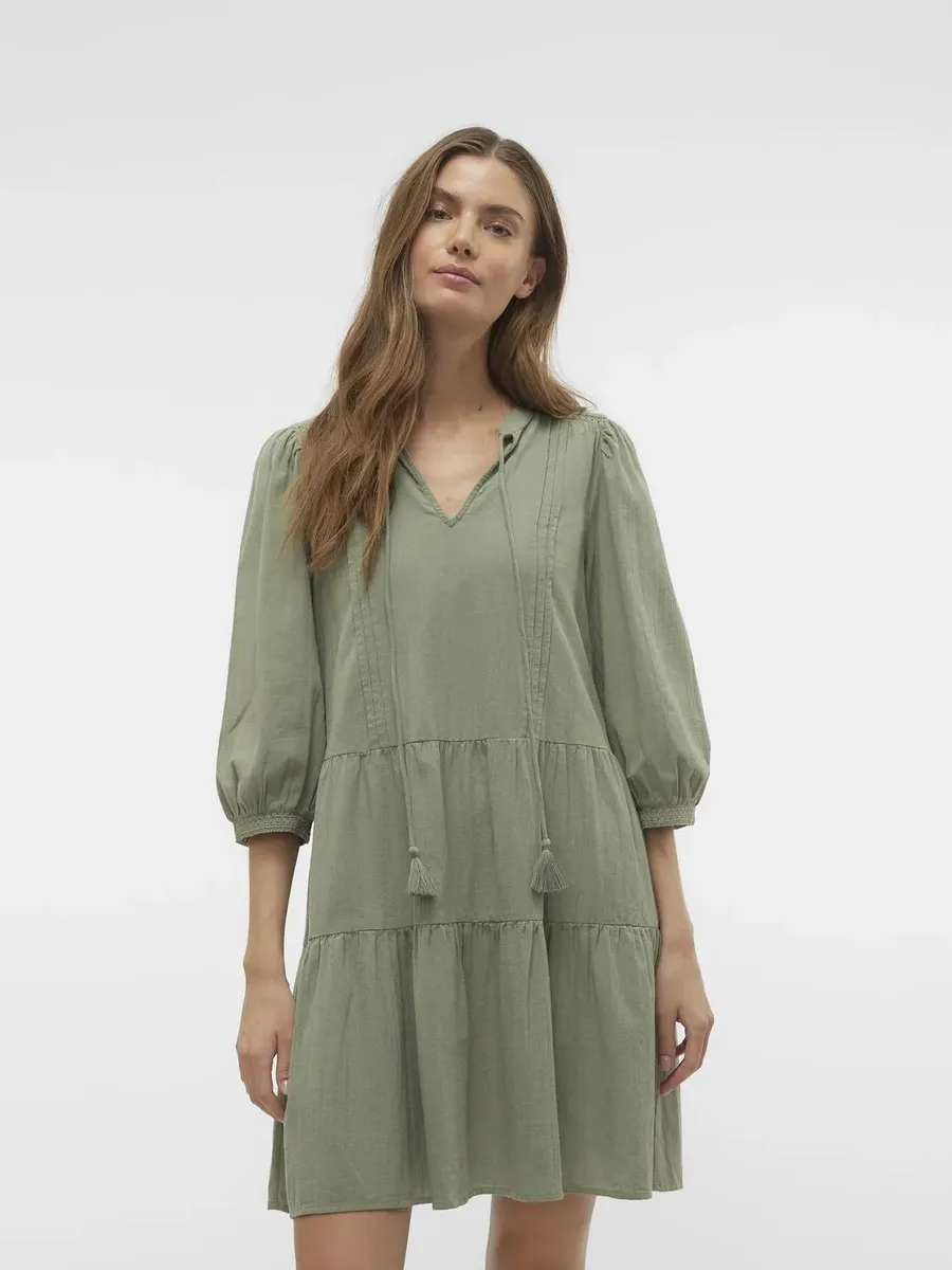 

Платье-туника Vero Moda "VMPRETTY 3/4 TUNIC NOOS", цвет Hedge Green