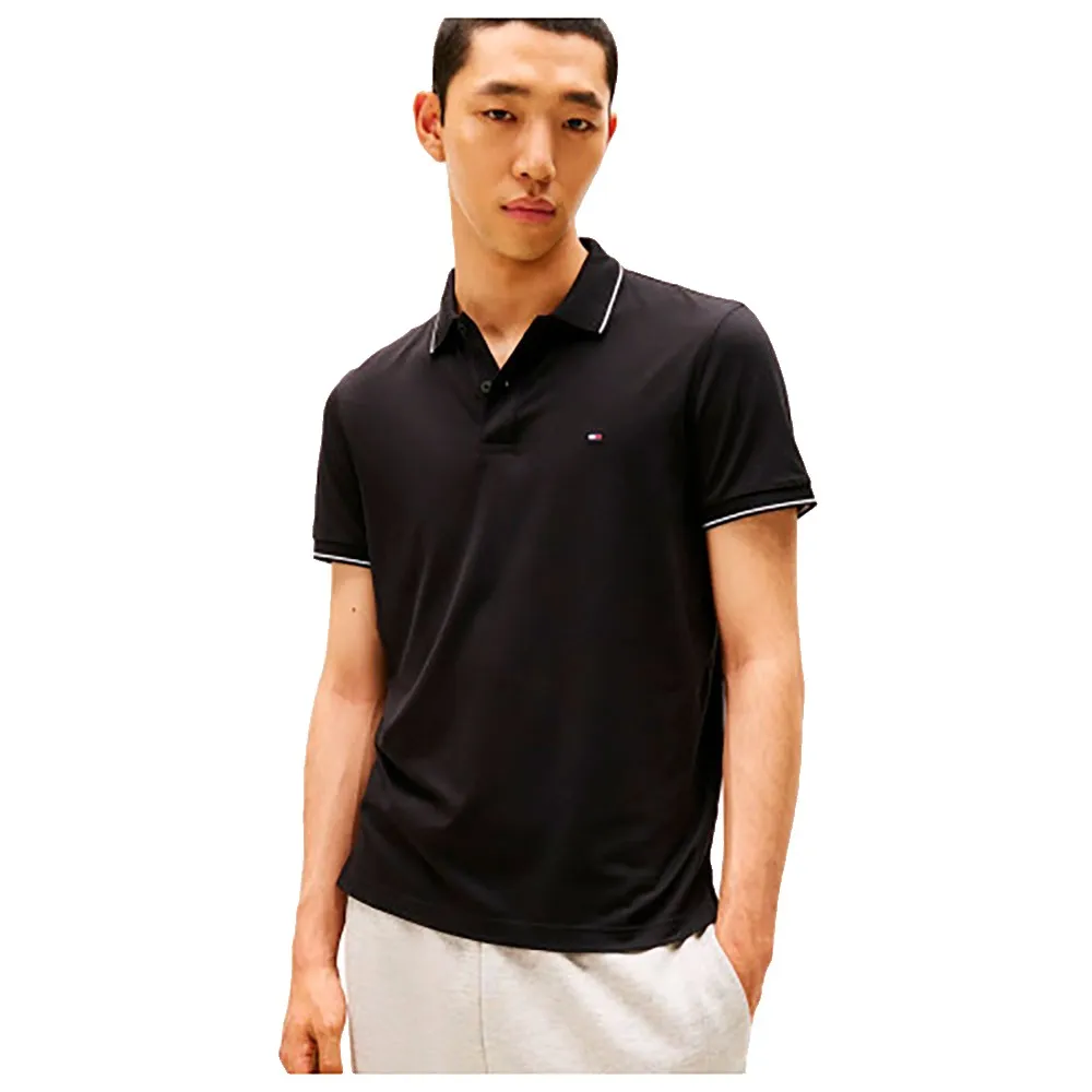 

Поло с коротким рукавом Tommy Hilfiger MW0MW37310, черный