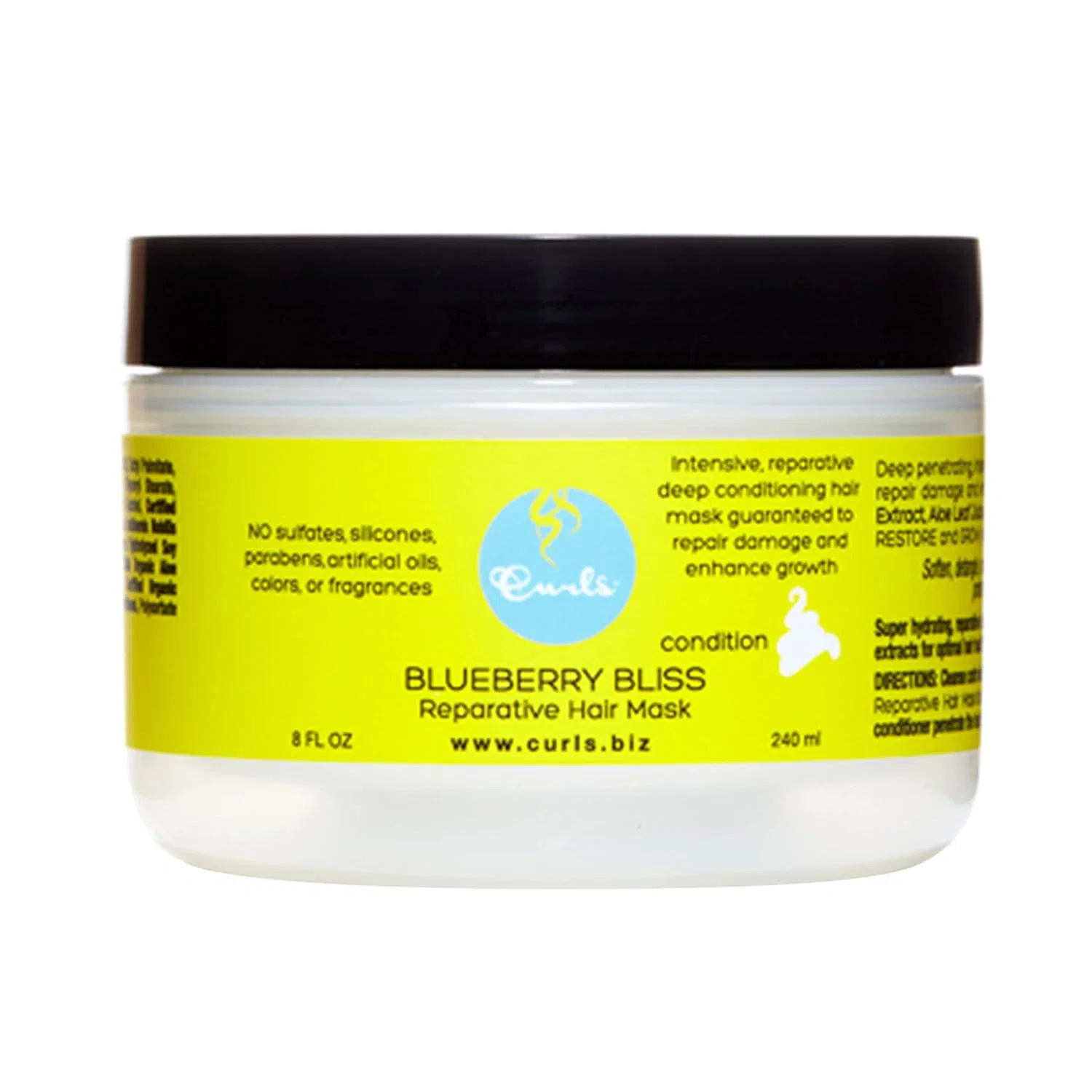 Восстанавливающая маска для волос Blueberry Bliss от Curls Curls