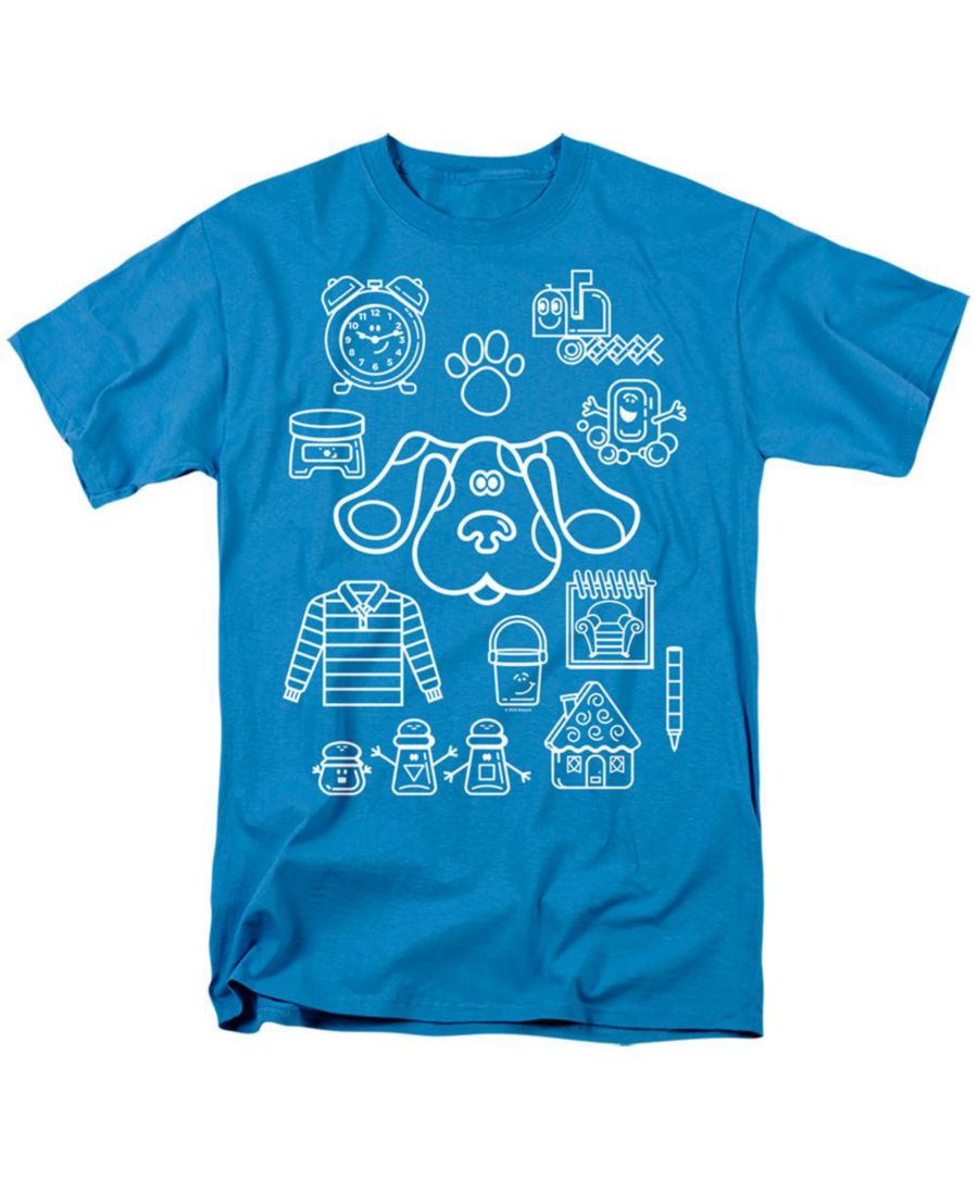 

Мужская футболка Blue's Clues Icon Collage Blue Clues, Turquoise, Синий, Мужская футболка Blue's Clues Icon Collage Blue Clues, Turquoise