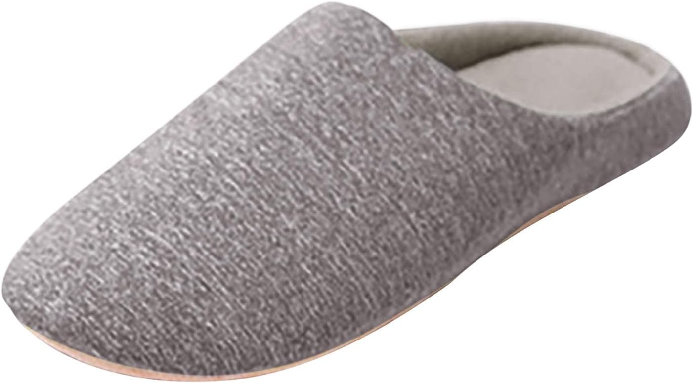 

Тапочки Aniywn для мужчин и женщин с эффектом памяти, удобные тапочки из хлопковой смеси с закрытым носком, домашние тапочки на выход, хаки