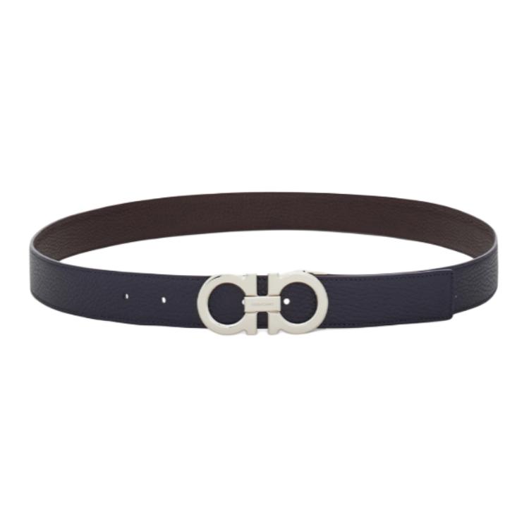 

Ferragamo Реверсивный пояс Gancini, Black