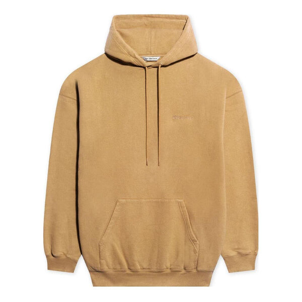 

Свитер chest alphabet logo embroidered hoodie khaki Balenciaga, хаки