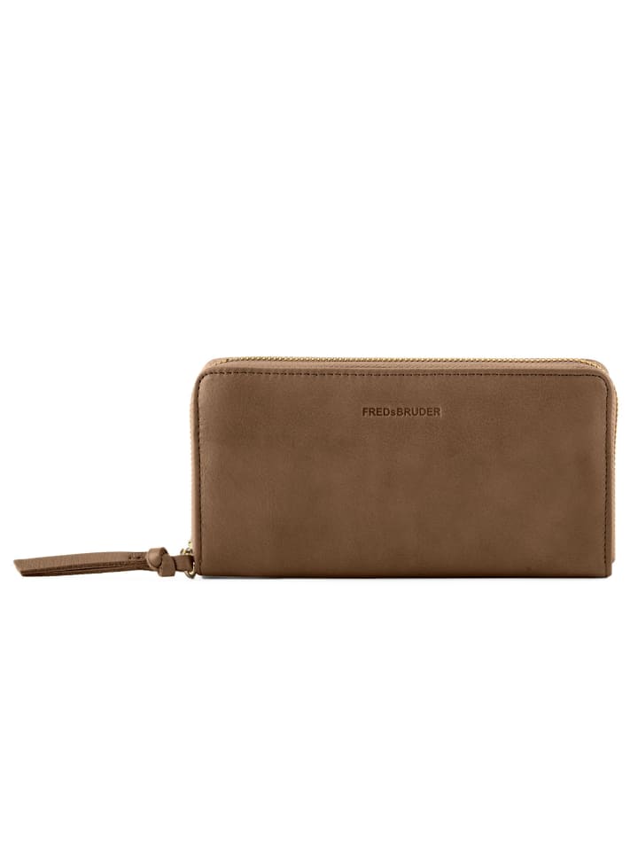 

Кошелек Just Easy Wallet с защитой RFID из кожи, 18,5 см, цвет хаки FREDs BRUDER