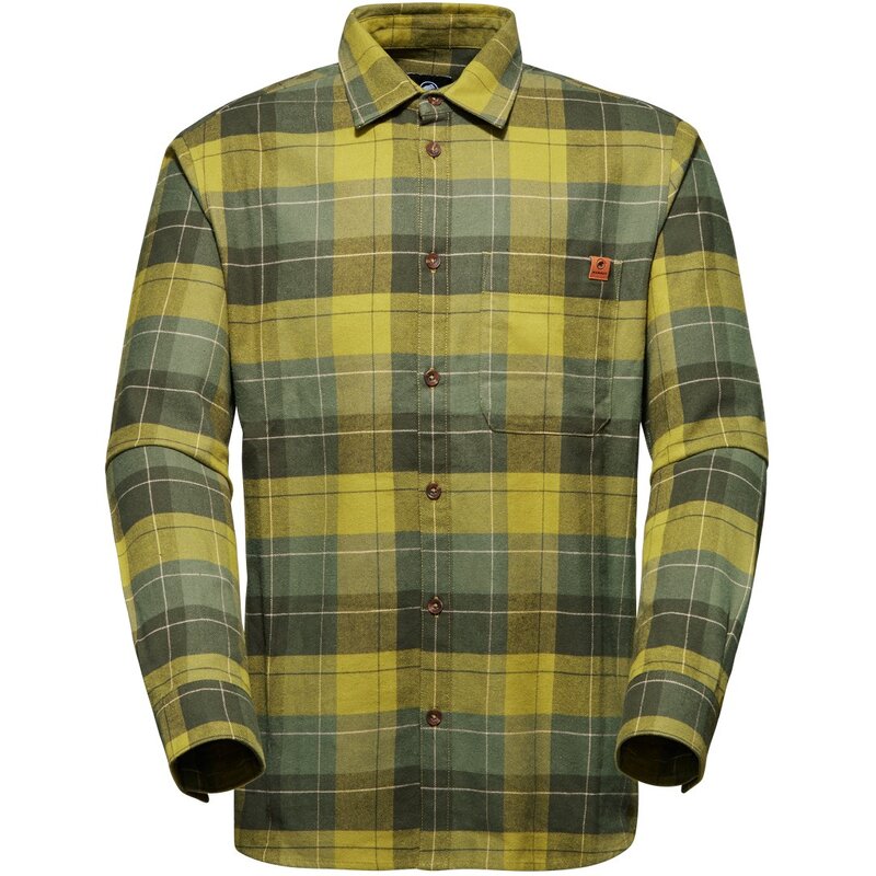 

Рубашка троват с длинными рукавами мужская Mammut, цвет aura-dark marsh