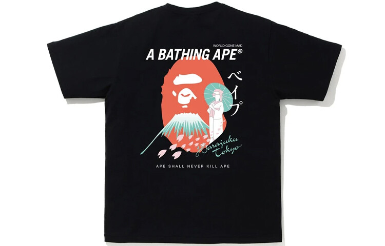 

Футболка Bape унисекс A Bathing Ape, черный
