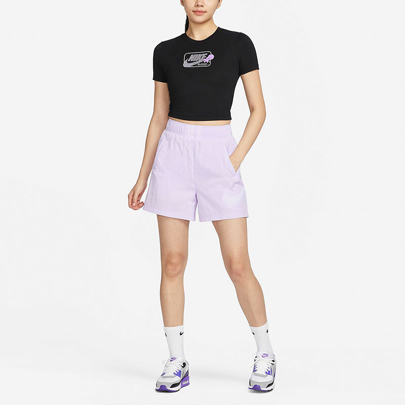Спортивная одежда Essentials Series Повседневные шорты женские Misty Purple Nike — фото 2