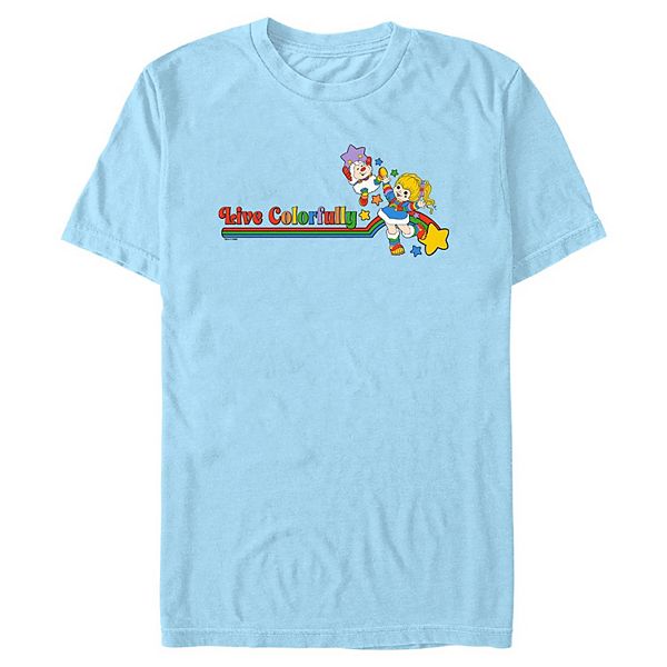 

Мужская футболка с принтом Rainbow Brite Live Colorfully Licensed Character