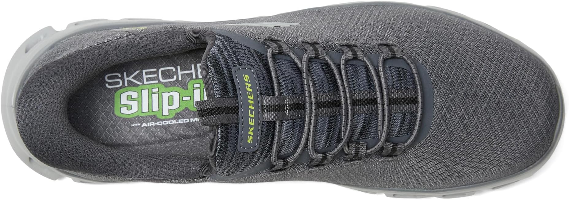Кроссовки SKECHERS Glide-Step Noxus Hands Free Slip-in, Charcoal — фото 2