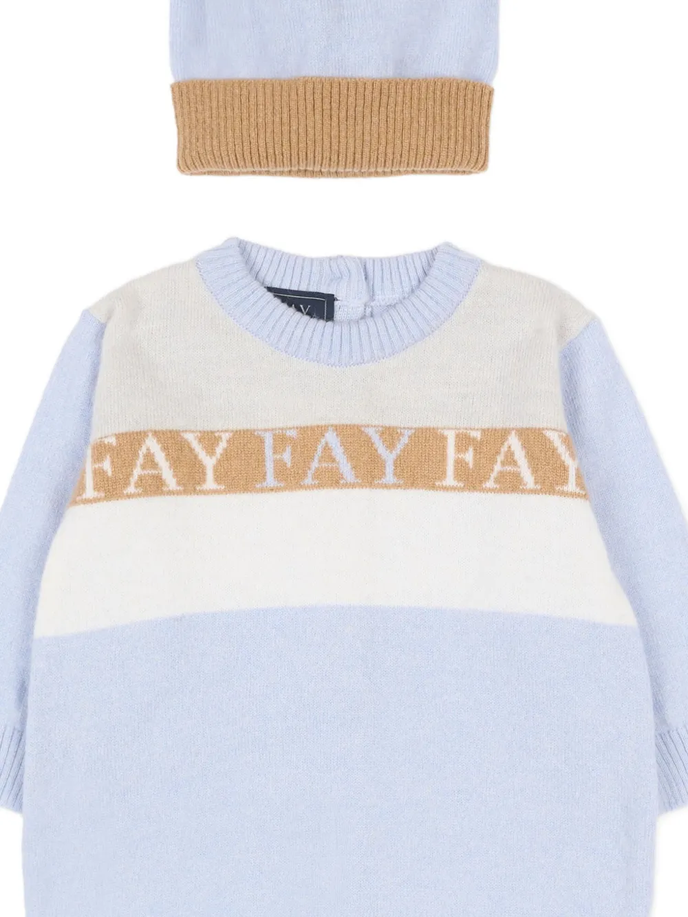 Комплект из двух предметов на пуговицах Fay Kids, синий — фото 3