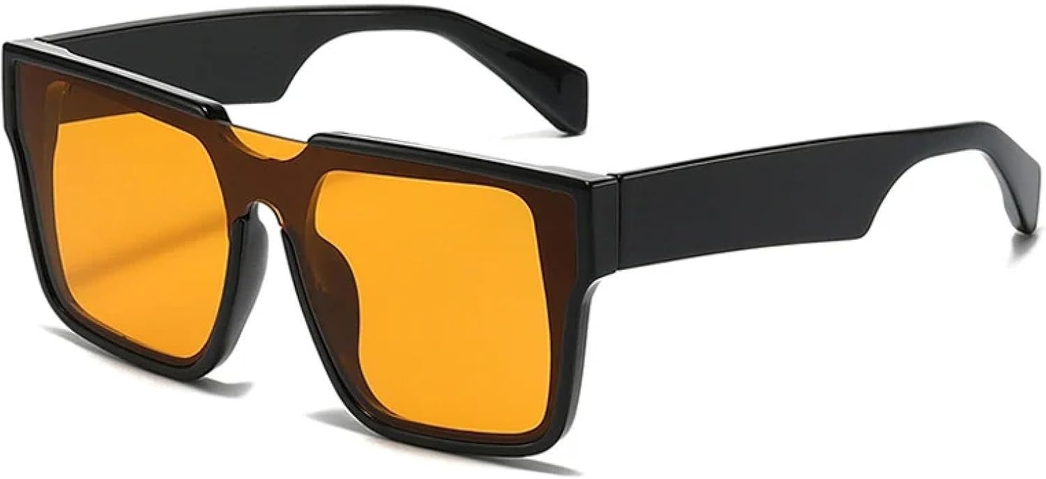 

Солнцезащитные очки с защитой от УФ-излучения UV400 | Свободный стиль панк | Для женщин и мужчин | Для занятий спортом на открытом воздухе и вождения DSVIGF, Black-orange