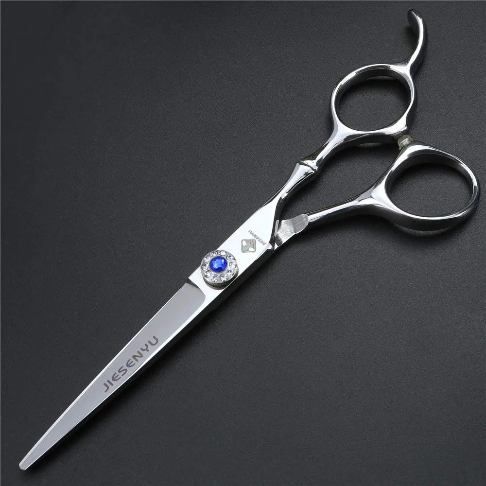 Профессиональные парикмахерские ножницы «Blue Diamond Screw Silver Bamboo Nail» от JIESENYU Jiesenyu — фото 4