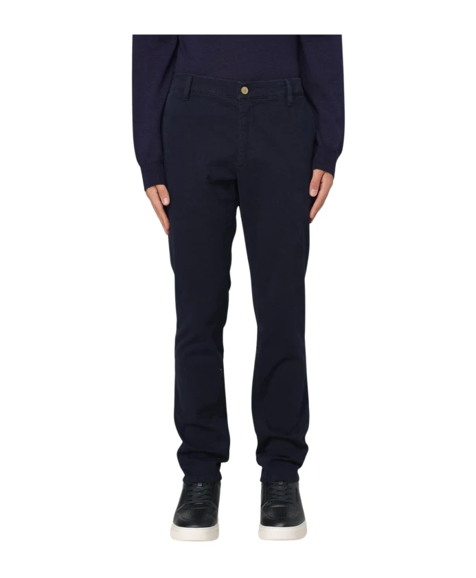 

Брюки из саржевой хлопчатобумажной ткани Jeckerson, синий