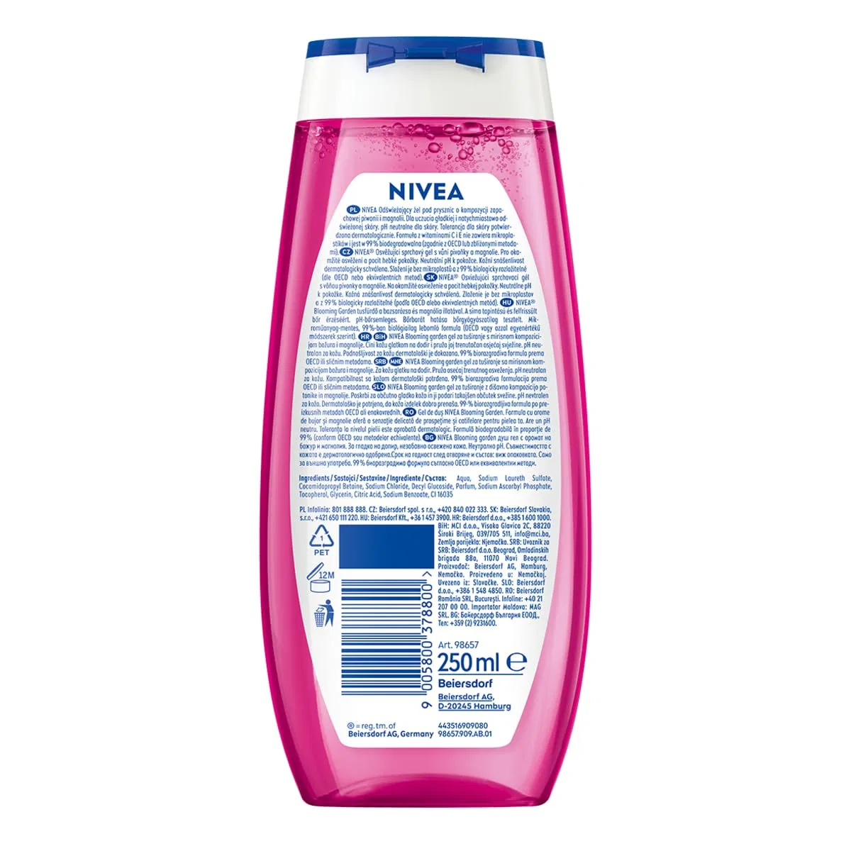 Гель для душа «Floral Love» от NIVEA, 5 шт. Nivea, Multi-Coloured — фото 2