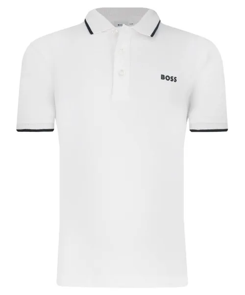 

Футболка поло Regular fit Boss Kidswear, белый