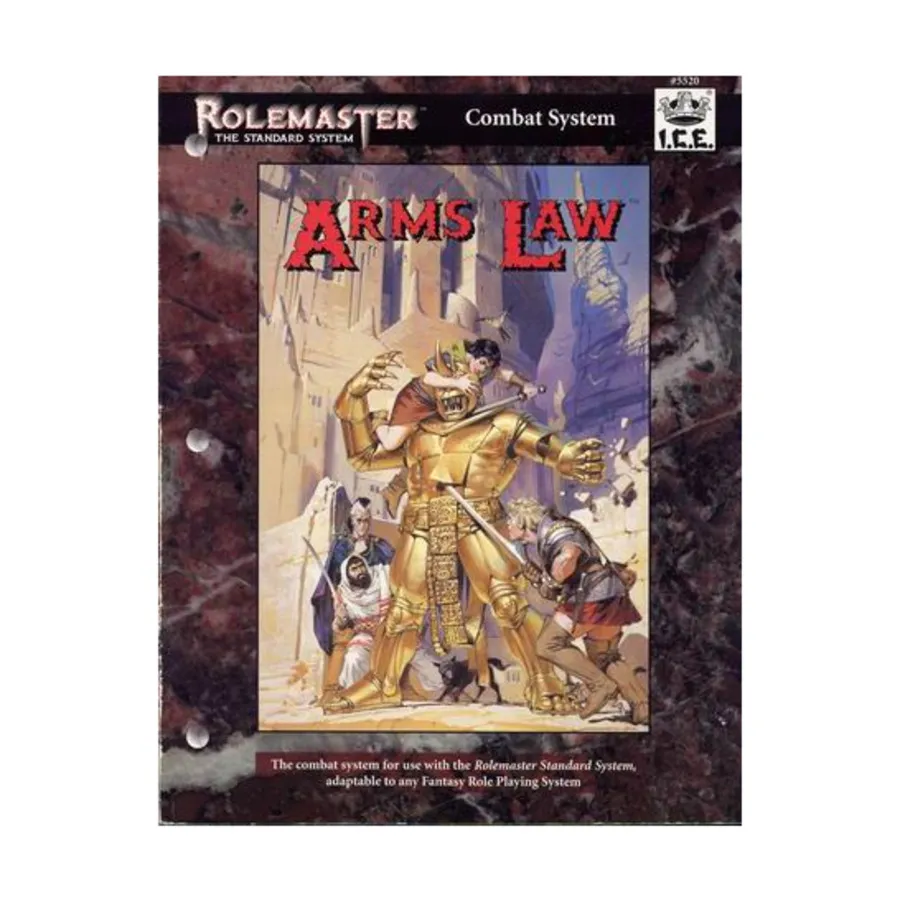 

Arms Law (3rd Edition), Rolemaster Standard System (3rd Edition), мягкая обложка