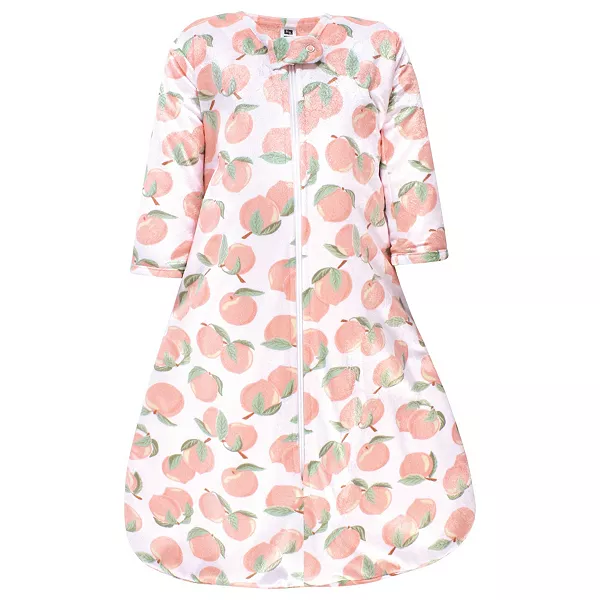 

Спальный мешок с длинными рукавами и искусственным мехом для младенцев девочек, удобное одеяло Hudson Baby, peach