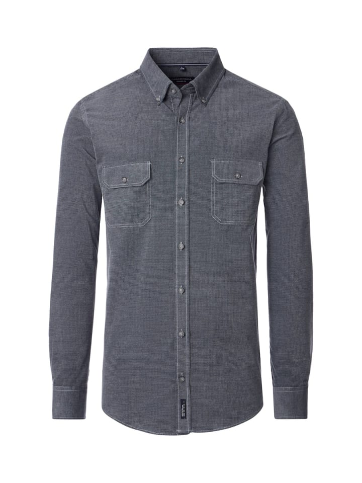 

CASAMODA Рубашка-пиджак серебристого цвета